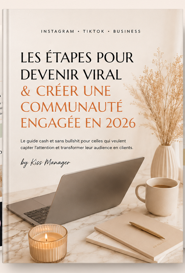 Workbook Les étapes pour devenir viral et créer une communauté engagée en 2026 par Kiss Manager